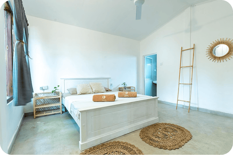 ohana surf camp villa midigama bedroom 3