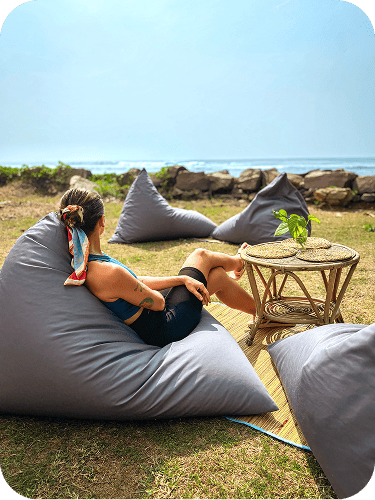ohana surf camp villa midigama garden with ocean view