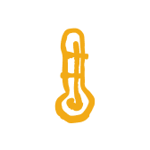 Madeira Surf Camp 7 thermometer icon yellow
